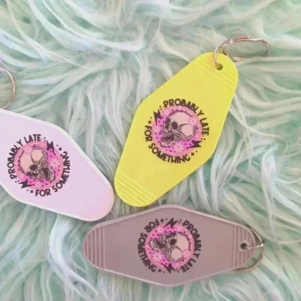 Handmade retro motel keychain probably late for something. Listing price…